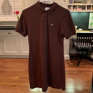 Lacoste Pique Polo Brown Dress